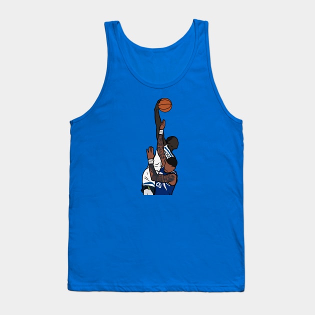 Anthony Edwards Dunks on John Collins Tank Top by rattraptees